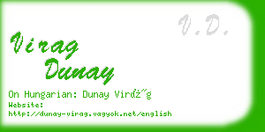 virag dunay business card